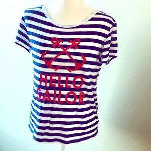 ⚓️ Macbeth Collection Hello Sailor Striped Shirt